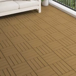 vidaXL Πλάκα Κατασκευής 3D Σχεδίαση 11 pcs Ξύλο teak 30 x 30 cm WPC