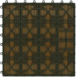 vidaXL Πλάκα Κατασκευής 3D Σχεδίαση 11 pcs Ξύλο teak 30 x 30 cm WPC