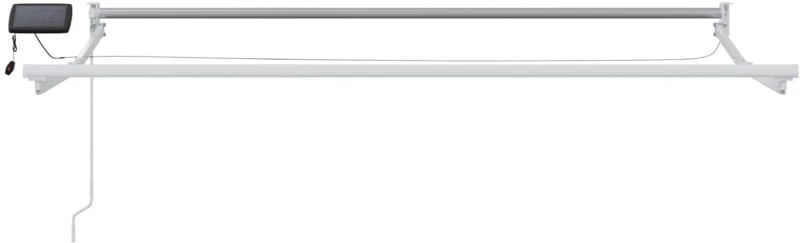 vidaXL Χειροκίνητη αναδιπλούμενη τέντα με LED 3 x 2,5 μ
