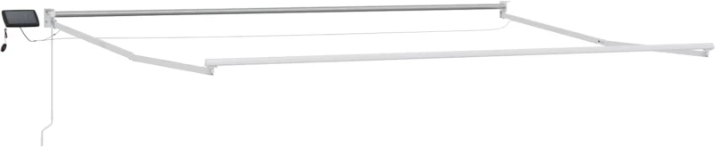 vidaXL Χειροκίνητη αναδιπλούμενη τέντα με LED 5 x 3 m