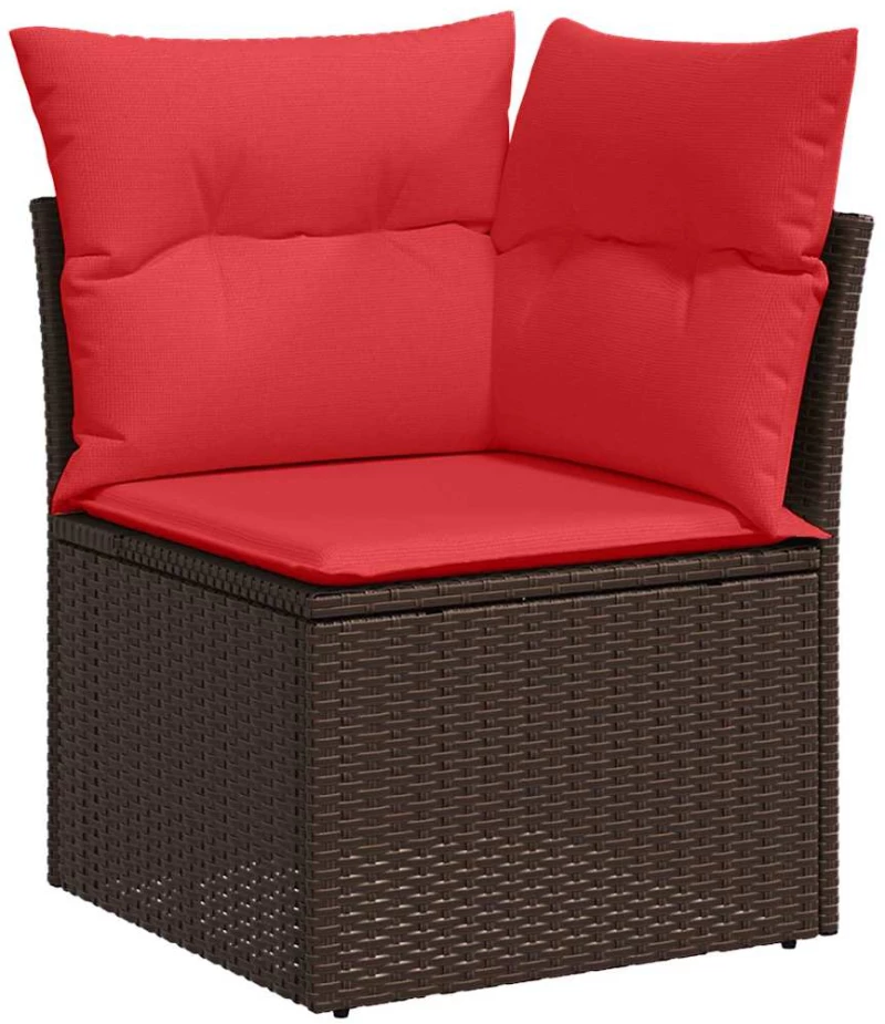 vidaXL Σετ Καναπέ 7 pcs Καφέ συνθετικό ρατάν