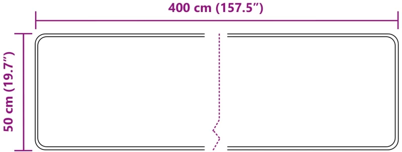vidaXL Χαλί Runner MARSA Μπεζ 50 x 400 εκ. Πολυέστερ και PVC