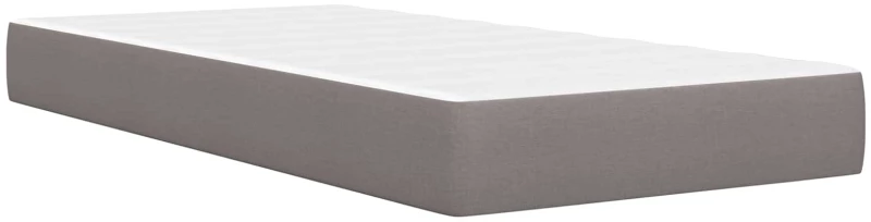 vidaXL Σκελετός κρεβατιού με στρώμα Taupe 90 x 190 cm ύφασμα