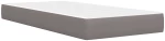 vidaXL Σκελετός κρεβατιού με στρώμα Taupe 90 x 190 cm ύφασμα