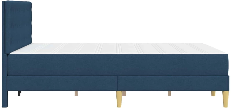 vidaXL Σκελετός κρεβατιού με στρώμα Μπλε 140 x 200 cm ύφασμα