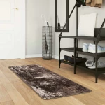 vidaXL Χαλί Runner MARSA Μαύρο 50 x 100 cm Πολυέστερ και PVC
