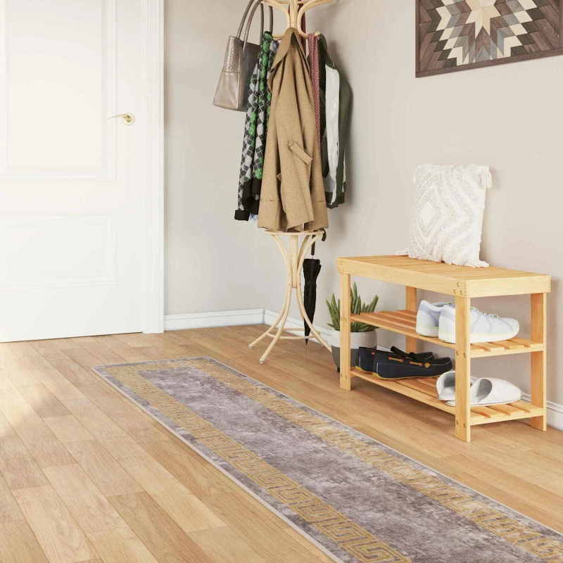 vidaXL Χαλί Runner MARSA Γκρι 50 x 250 εκ. Πολυέστερ και PVC