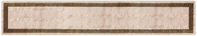 vidaXL Χαλί Runner MARSA Μαύρο 80 x 450 εκ. Πολυέστερ και PVC