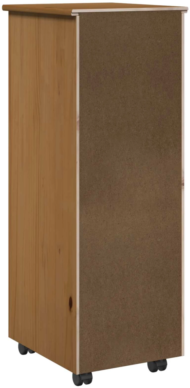 vidaXL Κινητό Ντουλάπι Μέλι Καφέ 34 x 39 x 93,5 εκ Στερεό ξύλο πεύκου