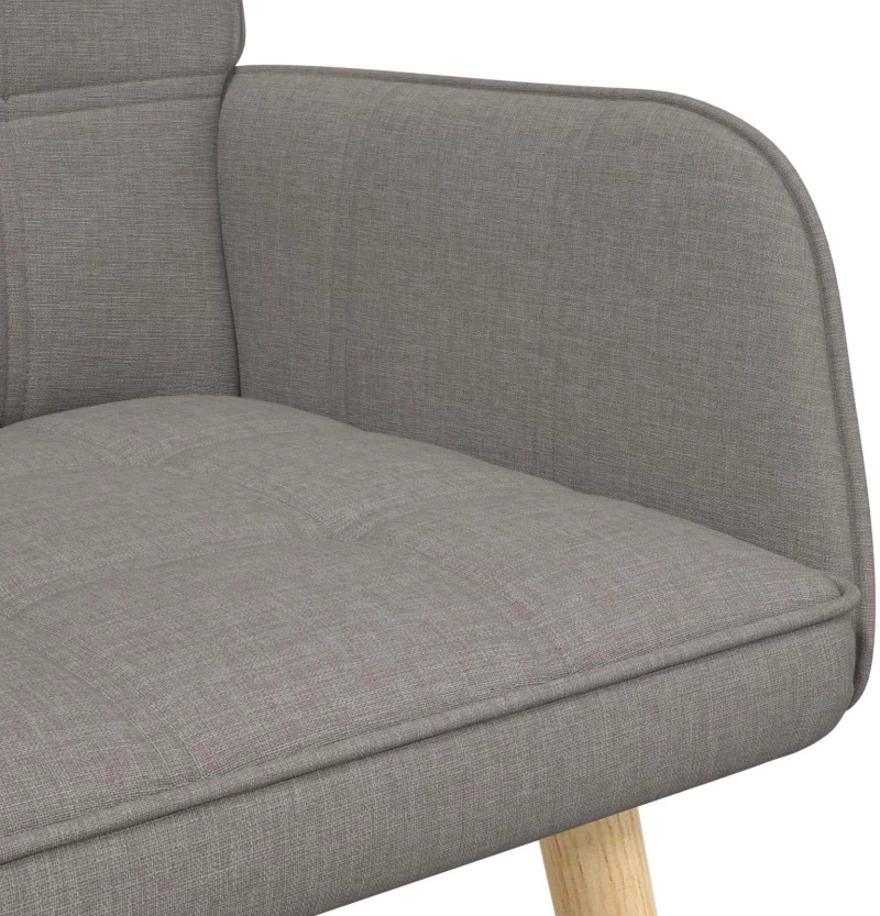 vidaXL Διθέσιος Καναπές Taupe 115 x 61 x 87 εκ. ύφασμα