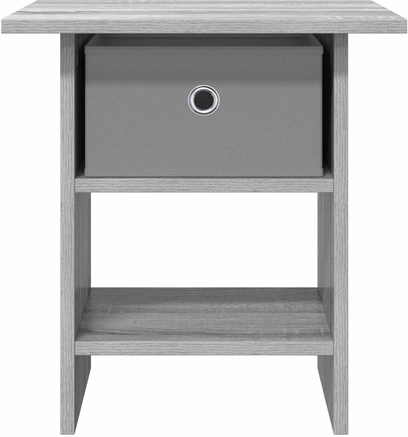 vidaXL Κομοδίνο 2 pcs Γκρίζο Σονομα 41 x 40 x 45 εκ Επεξεργασμένο ξύλο