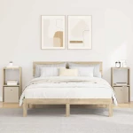 vidaXL Κομοδίνο 2 pcs Δρύς Sonoma 35 x 32 x 68,5 εκ Επεξεργασμένο ξύλο