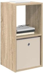 vidaXL Κομοδίνο 2 pcs Δρύς Sonoma 35 x 32 x 68,5 εκ Επεξεργασμένο ξύλο