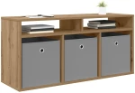 vidaXL Χαμηλό γραφείο με συρτάρι Artisan Oak 102 x 32 x 48,5 εκ.