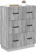 vidaXL Ντουλάπι με Συρτάρια Γκρι Sonoma 66 x 34,5 x 87 εκ.