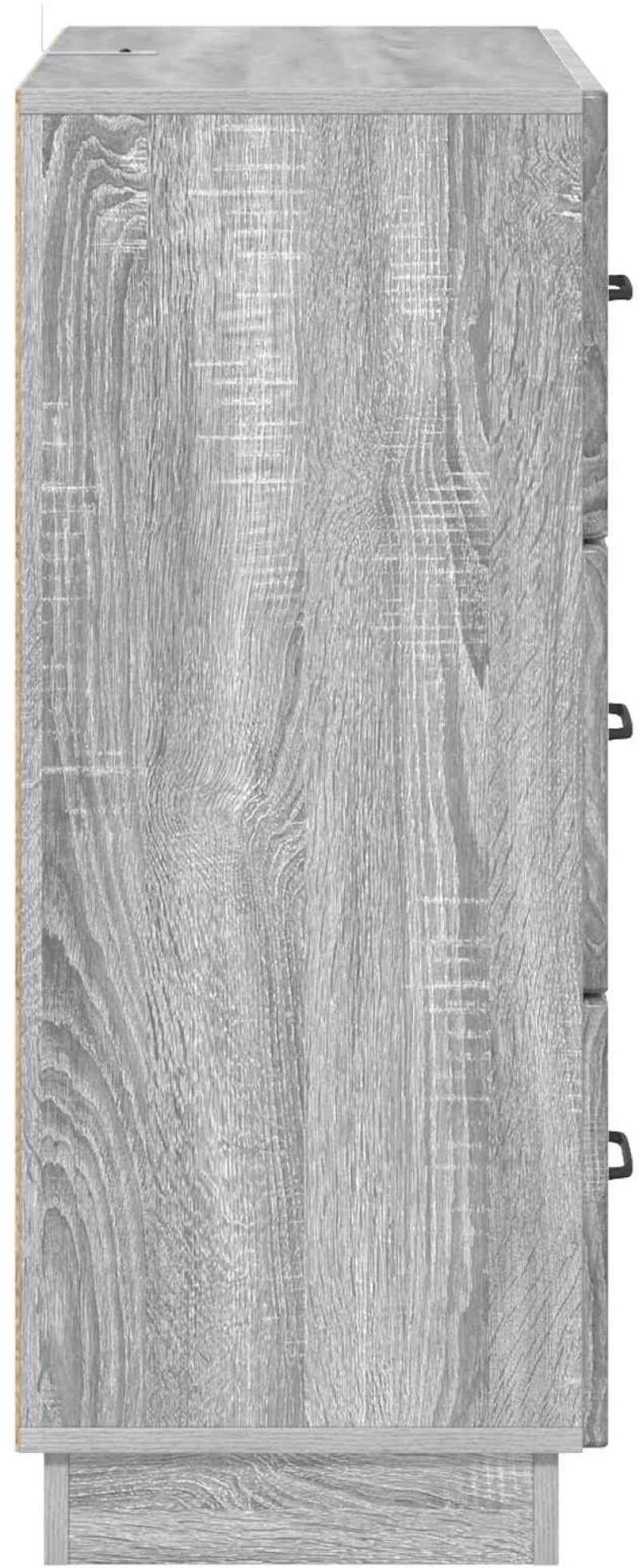 vidaXL Ντουλάπι με Συρτάρια Γκρι Sonoma 66 x 34,5 x 87 εκ.