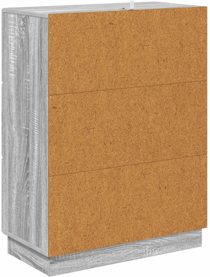 vidaXL Ντουλάπι με Συρτάρια Γκρι Sonoma 66 x 34,5 x 87 εκ.