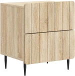 vidaXL Κομοδίνο Sonoma Δρυς 43 x 34,5 x 49,5 εκ Επεξεργασμένο Ξύλο