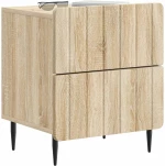 vidaXL Κομοδίνο Sonoma Δρυς 43 x 34,5 x 49,5 εκ Επεξεργασμένο Ξύλο
