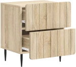 vidaXL Κομοδίνο Sonoma Δρυς 43 x 34,5 x 49,5 εκ Επεξεργασμένο Ξύλο
