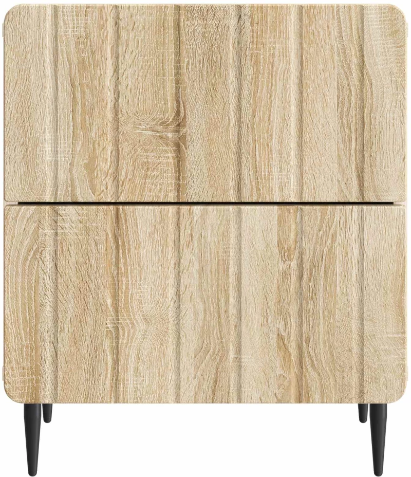 vidaXL Κομοδίνο Sonoma Δρυς 43 x 34,5 x 49,5 εκ Επεξεργασμένο Ξύλο