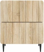 vidaXL Κομοδίνο Sonoma Δρυς 43 x 34,5 x 49,5 εκ Επεξεργασμένο Ξύλο
