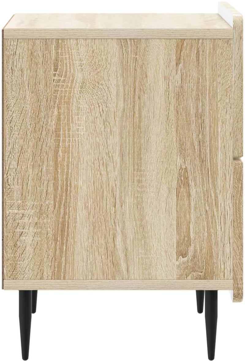 vidaXL Κομοδίνο Sonoma Δρυς 43 x 34,5 x 49,5 εκ Επεξεργασμένο Ξύλο