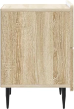 vidaXL Κομοδίνο Sonoma Δρυς 43 x 34,5 x 49,5 εκ Επεξεργασμένο Ξύλο