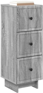 vidaXL Ντουλάπι με Συρτάρια Γκρι Sonoma 33 x 34,5 x 90 εκ