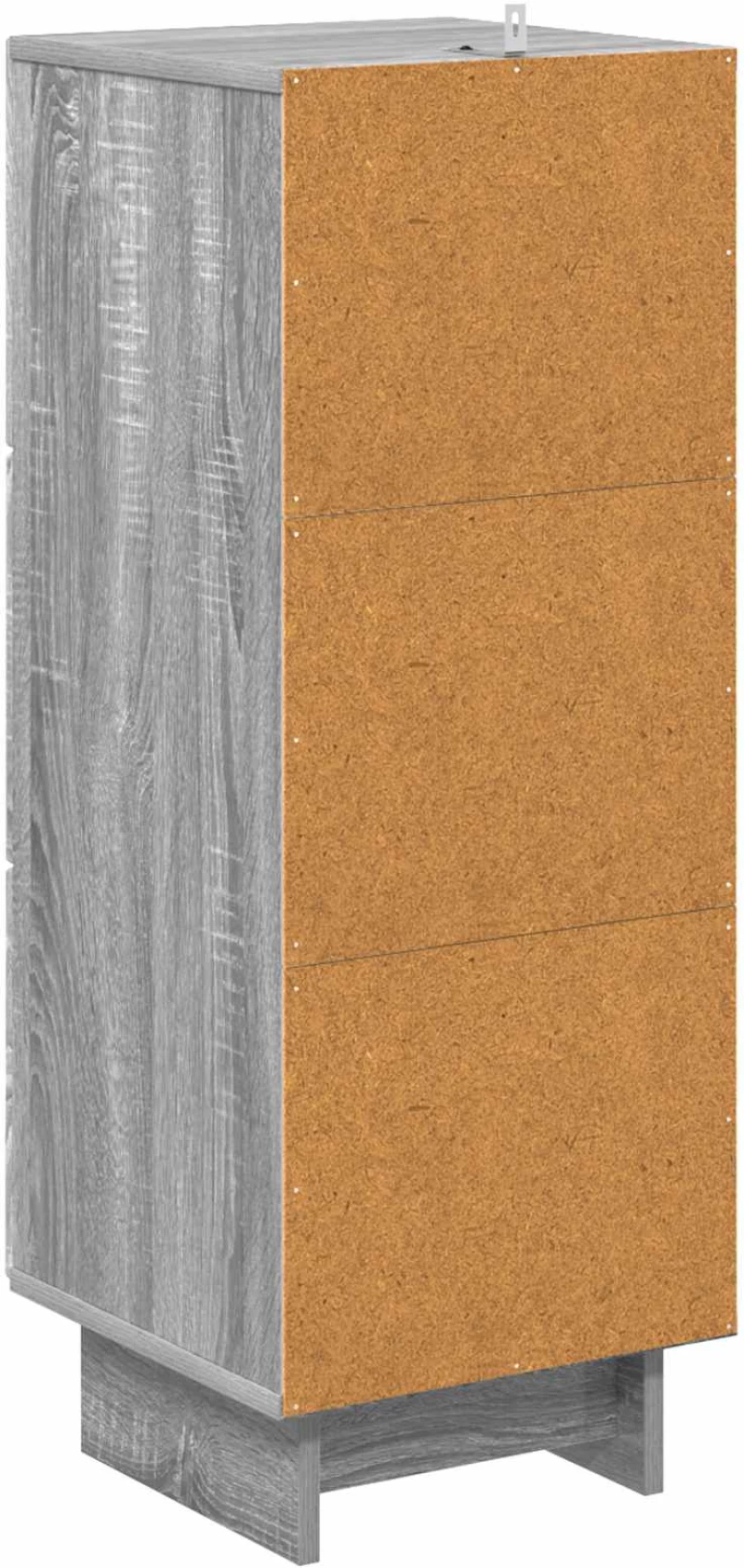 vidaXL Ντουλάπι με Συρτάρια Γκρι Sonoma 33 x 34,5 x 90 εκ