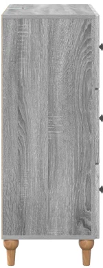vidaXL Ντουλάπι με Συρτάρια Γκρι Sonoma 66 x 34,5 x 90 εκ