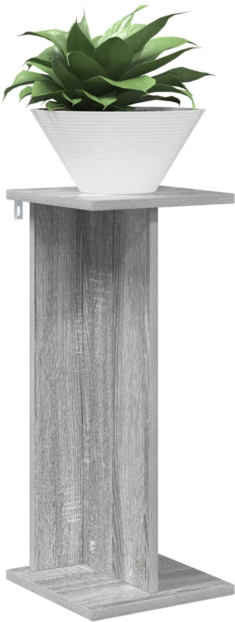 vidaXL Βάση φυτών 2 pcs Γκρι Σονομά 25 x 25,5 x 60,5 εκ.