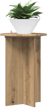 vidaXL Βάση φυτών 2 pcs Artisan Δρυς Ø40 x 60 εκ. Επεξεργασμένο Ξύλο