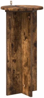 vidaXL Βάση φυτών 2 pcs Καπνισμένο Ξύλο Δρυός 29,5 x 29,5 x 60 εκ.