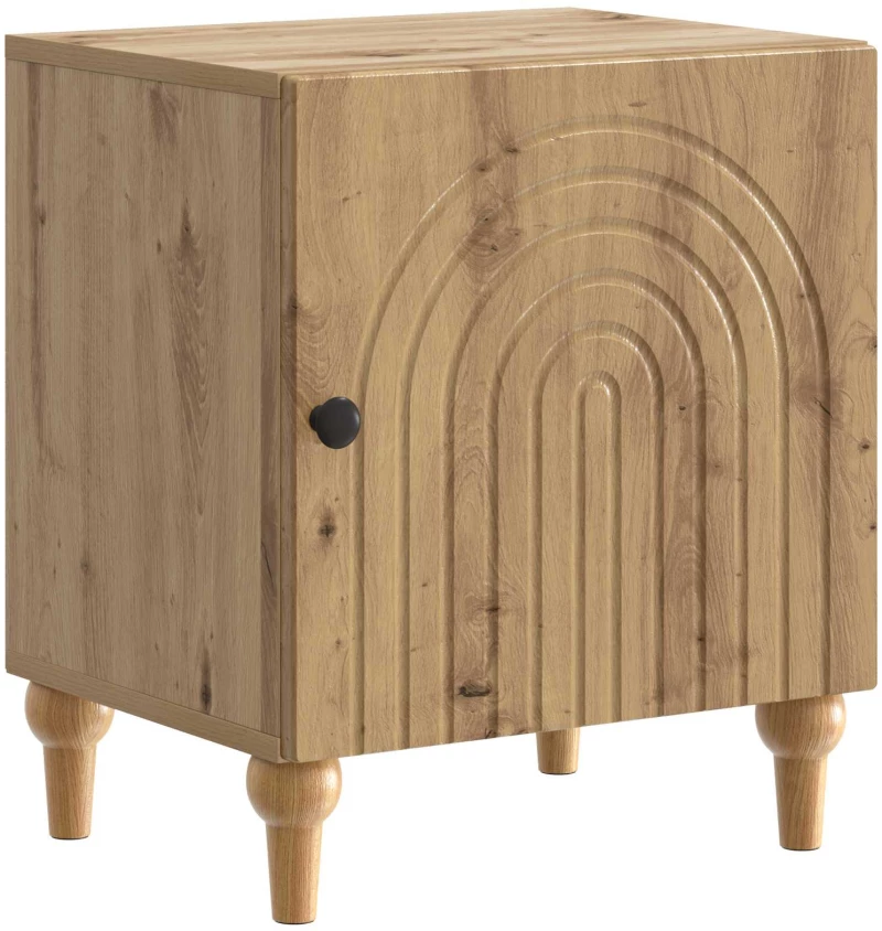 vidaXL Κομοδίνο Artisan Δρυς 43 x 34,5 x 50 εκ Επεξεργασμένο Ξύλο