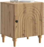 vidaXL Κομοδίνο Artisan Δρυς 43 x 34,5 x 50 εκ Επεξεργασμένο Ξύλο