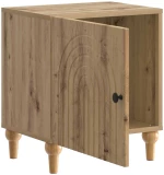 vidaXL Κομοδίνο Artisan Δρυς 43 x 34,5 x 50 εκ Επεξεργασμένο Ξύλο