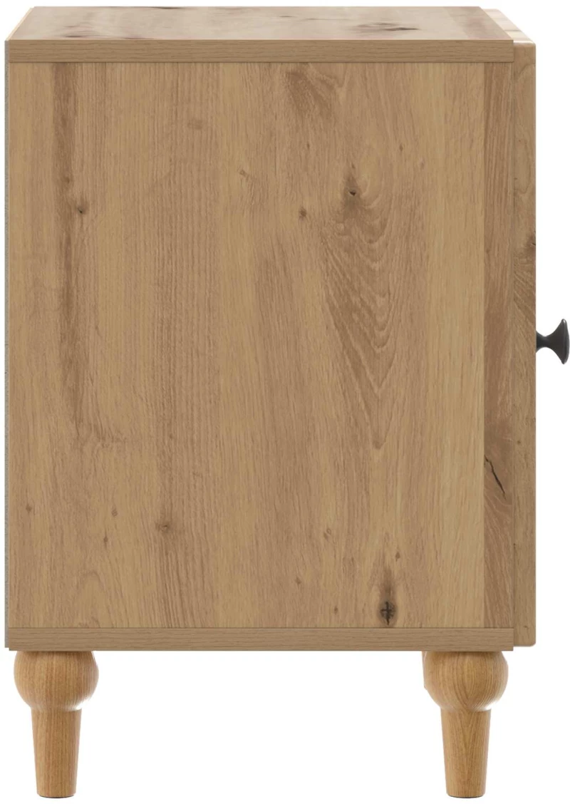 vidaXL Κομοδίνο Artisan Δρυς 43 x 34,5 x 50 εκ Επεξεργασμένο Ξύλο