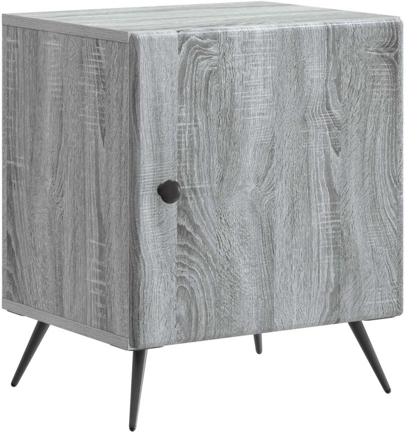 vidaXL Κομοδίνο Γκρι Sonoma 43 x 34,5 x 50 εκ Επεξεργασμένο Ξύλο