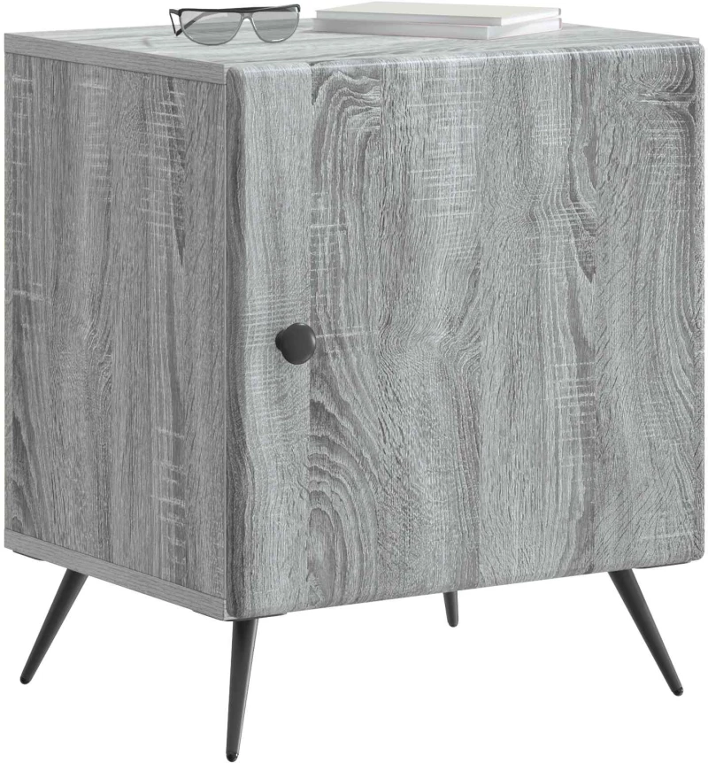 vidaXL Κομοδίνο Γκρι Sonoma 43 x 34,5 x 50 εκ Επεξεργασμένο Ξύλο