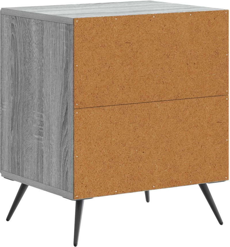 vidaXL Κομοδίνο Γκρι Sonoma 43 x 34,5 x 50 εκ Επεξεργασμένο Ξύλο