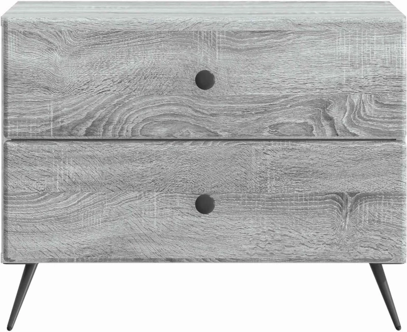 vidaXL Κομοδίνο Γκρι Sonoma 62 x 34,5 x 47,5 εκ Επεξεργασμένο Ξύλο