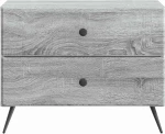 vidaXL Κομοδίνο Γκρι Sonoma 62 x 34,5 x 47,5 εκ Επεξεργασμένο Ξύλο