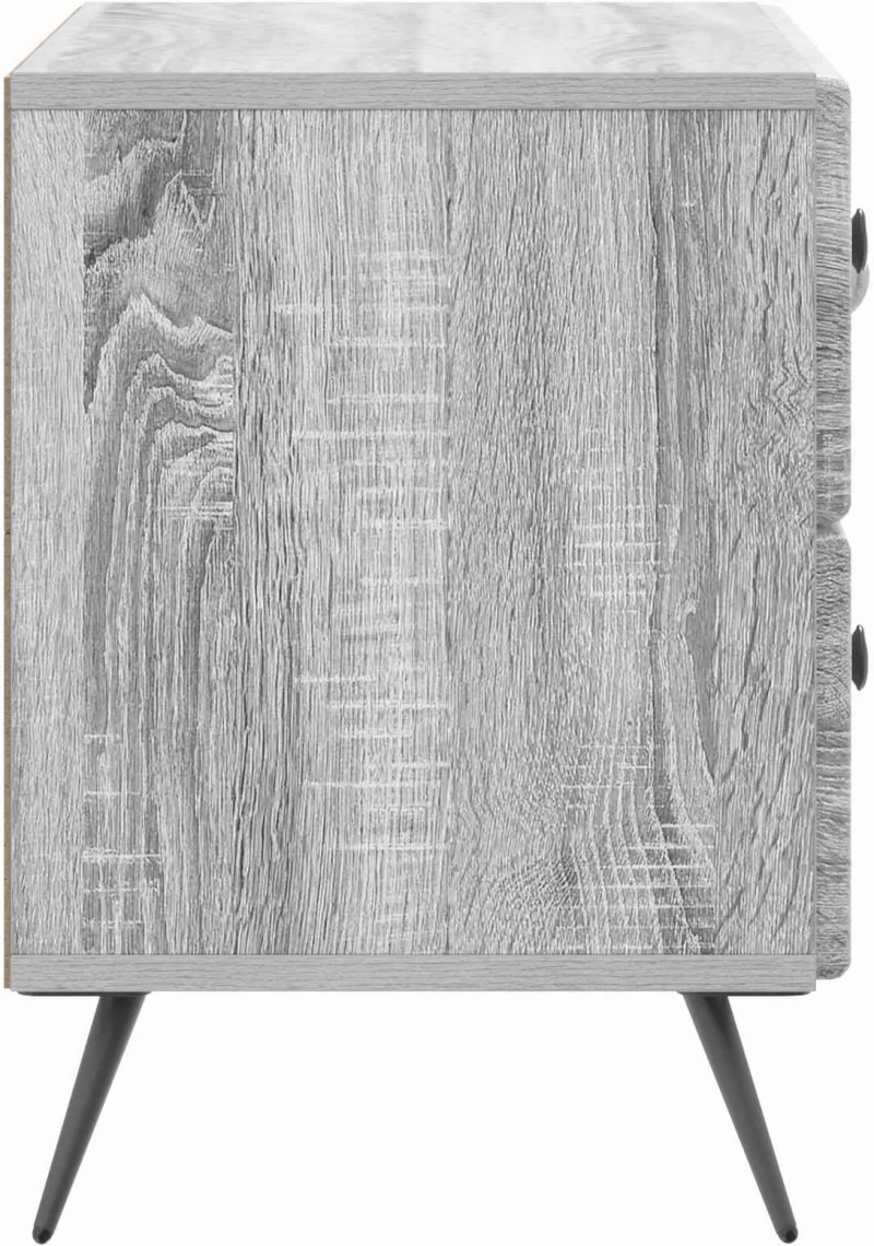 vidaXL Κομοδίνο Γκρι Sonoma 62 x 34,5 x 47,5 εκ Επεξεργασμένο Ξύλο