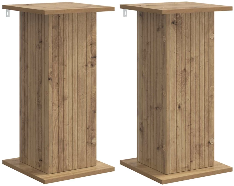 vidaXL Βάση φυτών 2 pcs Artisan Δρυς 30,5 x 30 x 60,5 εκ