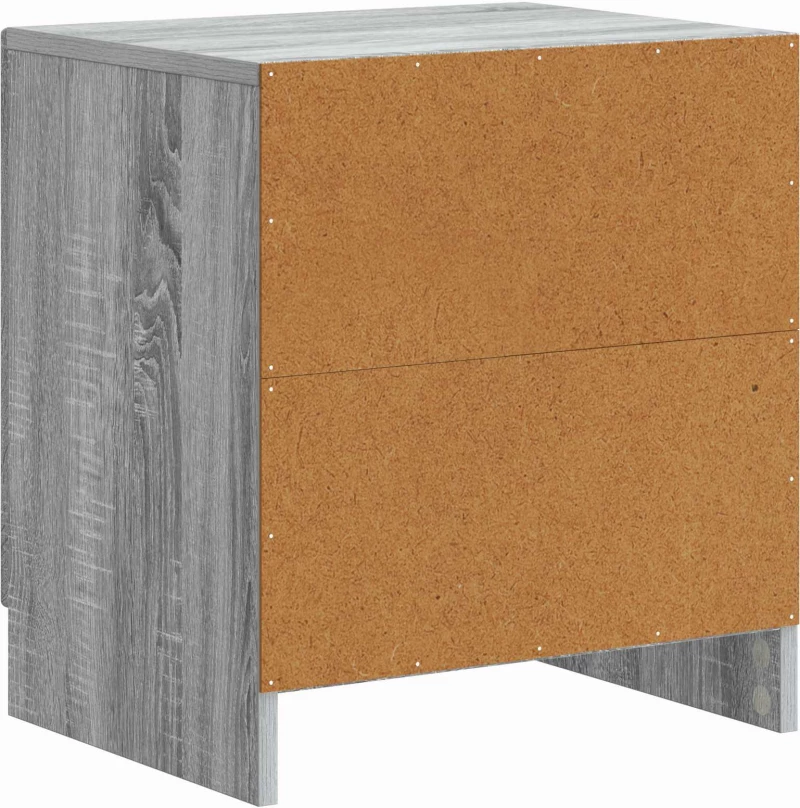vidaXL Κομοδίνο 2 pcs Γκρι Sonoma 43 x 34,5 x 47 εκ.