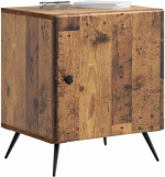 vidaXL Κομοδίνο 2 pcs Παλαιωμένο ξύλο 43 x 34,5 x 50 εκ