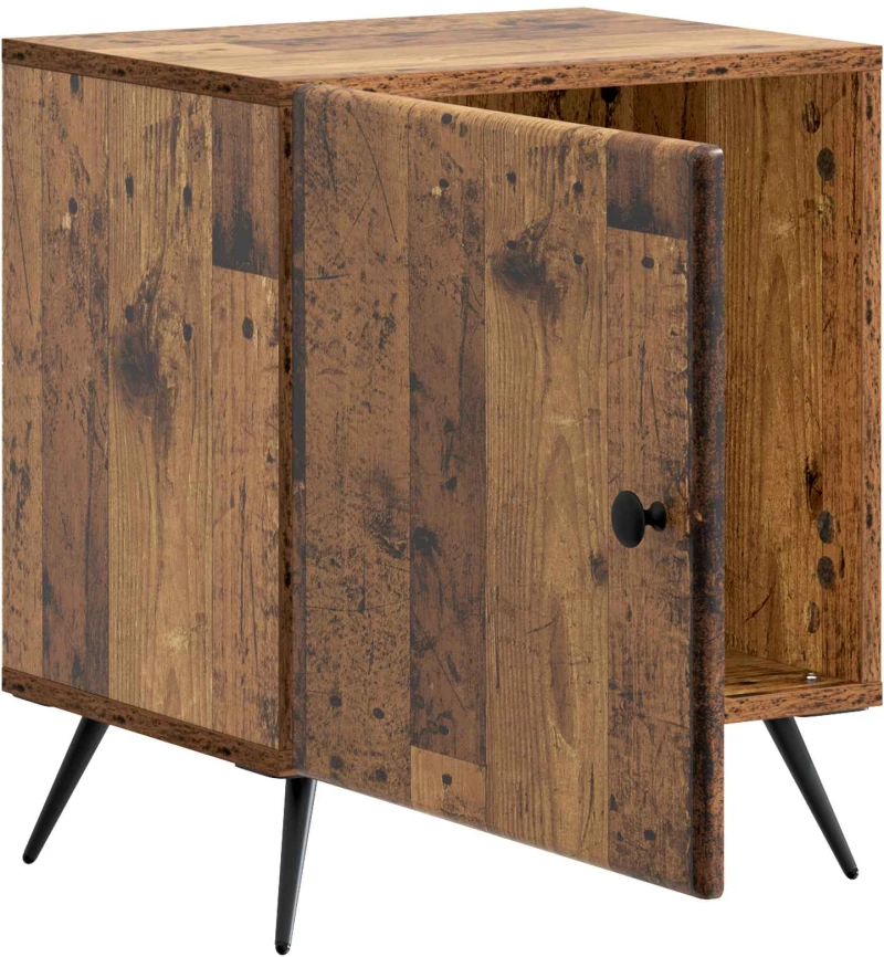 vidaXL Κομοδίνο 2 pcs Παλαιωμένο ξύλο 43 x 34,5 x 50 εκ