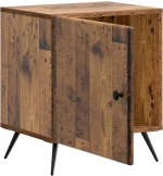 vidaXL Κομοδίνο 2 pcs Παλαιωμένο ξύλο 43 x 34,5 x 50 εκ