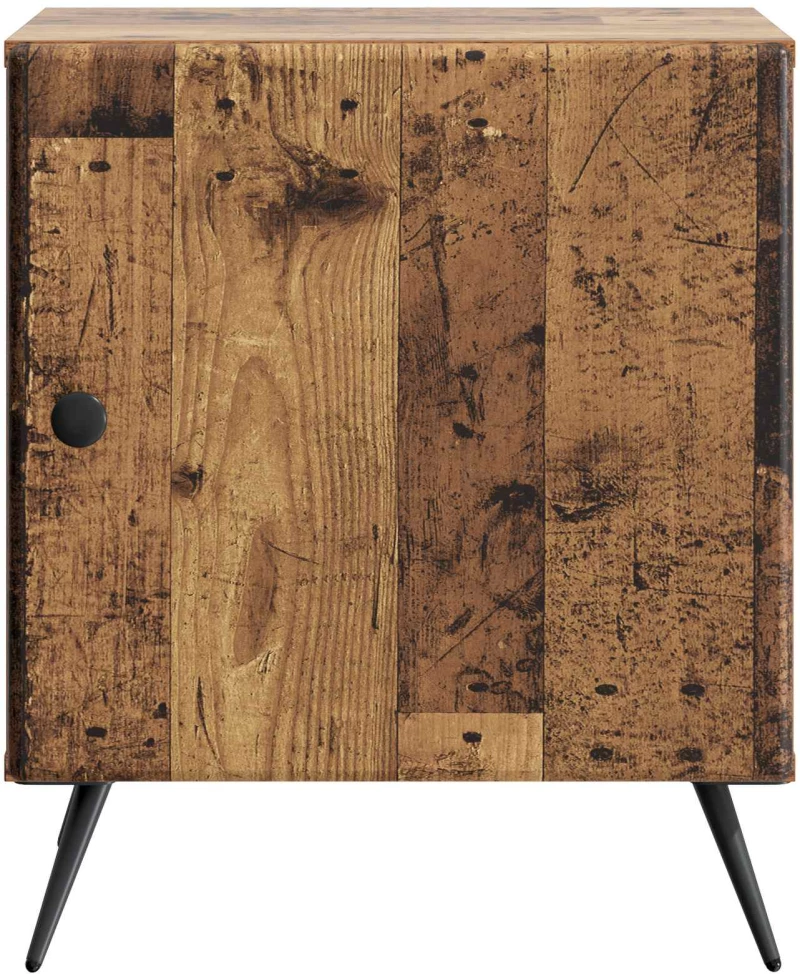 vidaXL Κομοδίνο 2 pcs Παλαιωμένο ξύλο 43 x 34,5 x 50 εκ